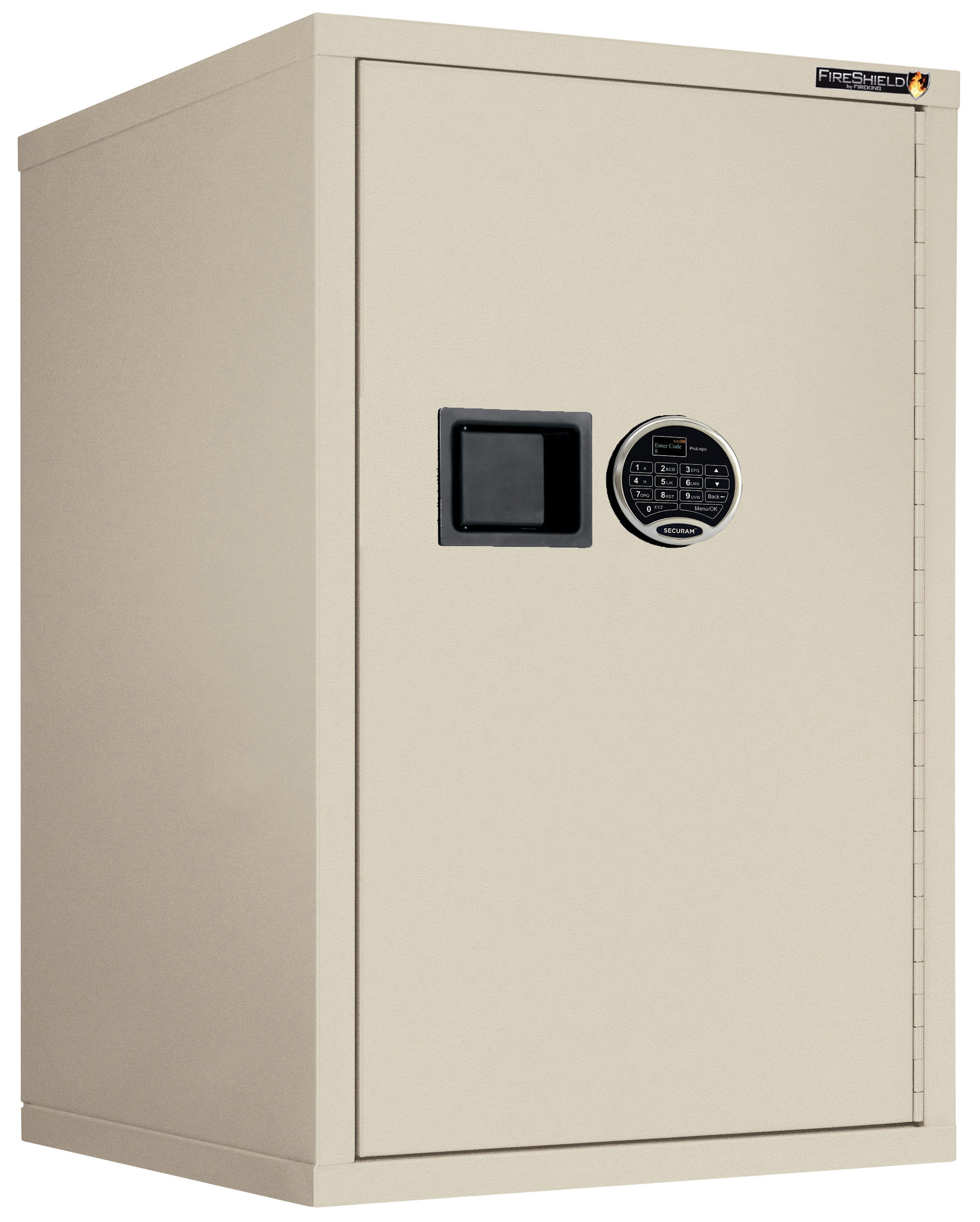 FireKing FireShield HSC-3422 Storage Cabinet with 2 Adjustable Shelves - 1-Hour Fire Rating - 3 Colors