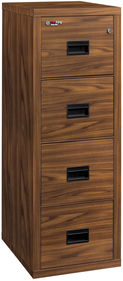 FireKing Turtle Series - Space Saving Vertical File Cabinet - 1-Hour Fire Rated - 2 or 4 Drawers - Multiple Colors