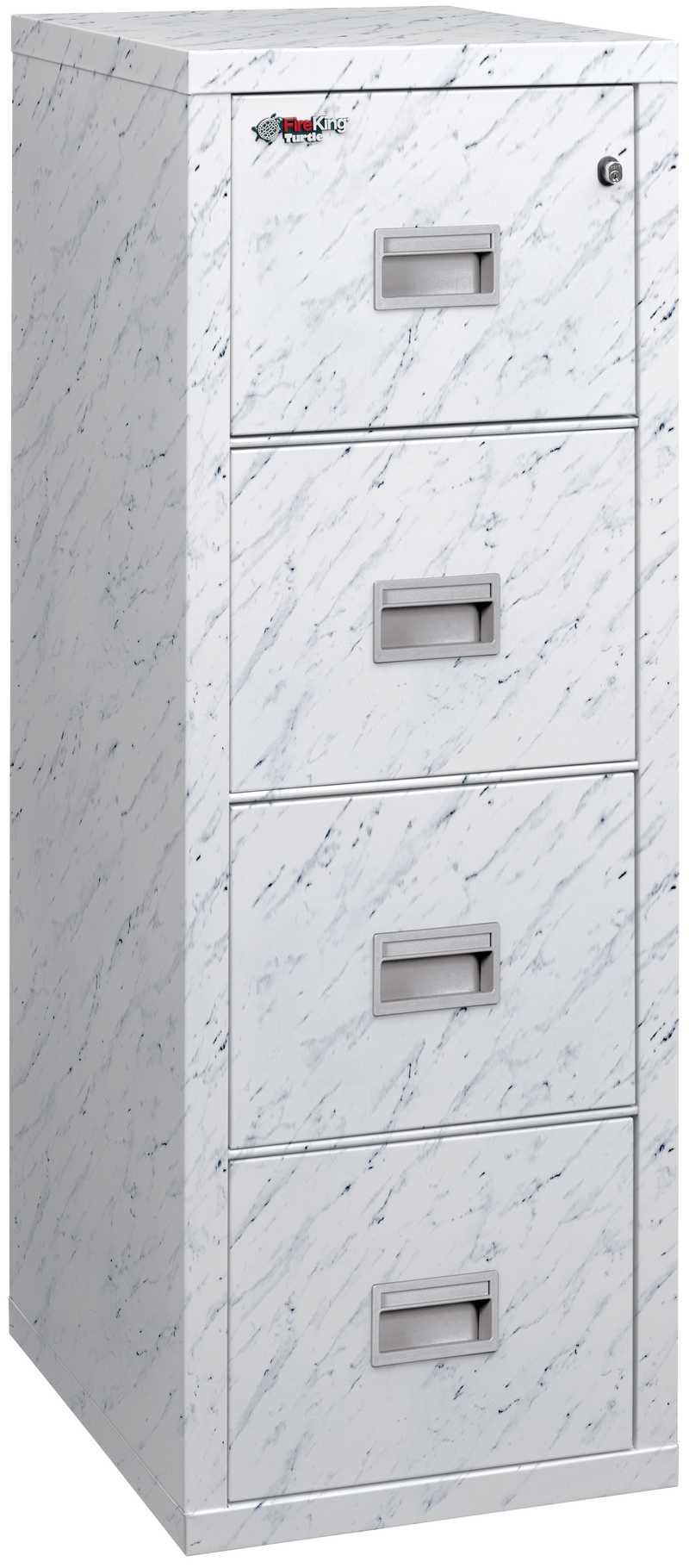 FireKing Turtle Designer Series - Space Saving Vertical File Cabinet - 1-Hour Fire Rated - 2 or 4 Drawers - 4 Colors
