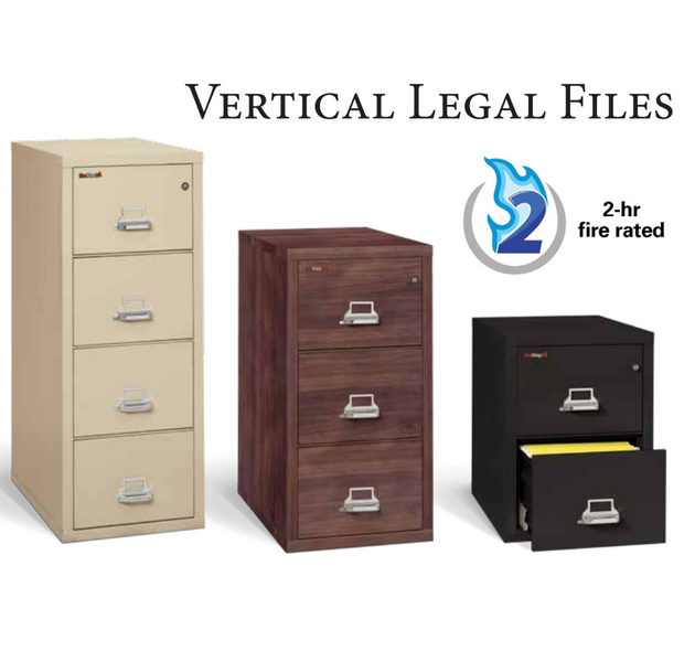 2-Hour Vertical Legal File Cabinet - Spec Sheet