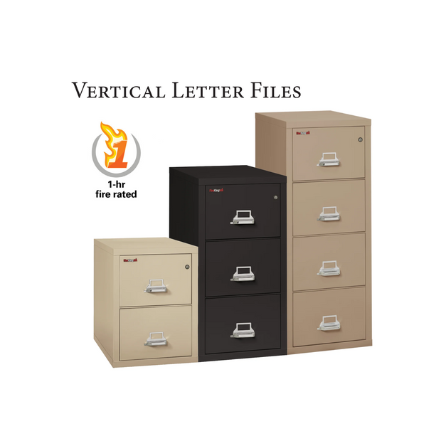 1-Hour Vertical Letter File Cabinet - Spec Sheet